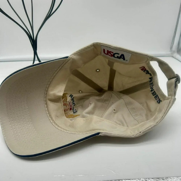 US Golf Open 2012 Olympic Club USGA Hat Adjustable Fit‎ Embroidered Logo Tan - Picture 6 of 6
